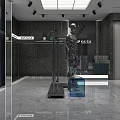Modern Clothing Store Interior With Mannequin Display Racks And Stylish Decor