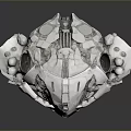 Sci-Fi Helmet Alien Helmet-Helmet High Tech Helmet Game Helmet 3d model