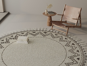 Modern Round Carpet 3d model