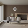 Modern table combination 3d model