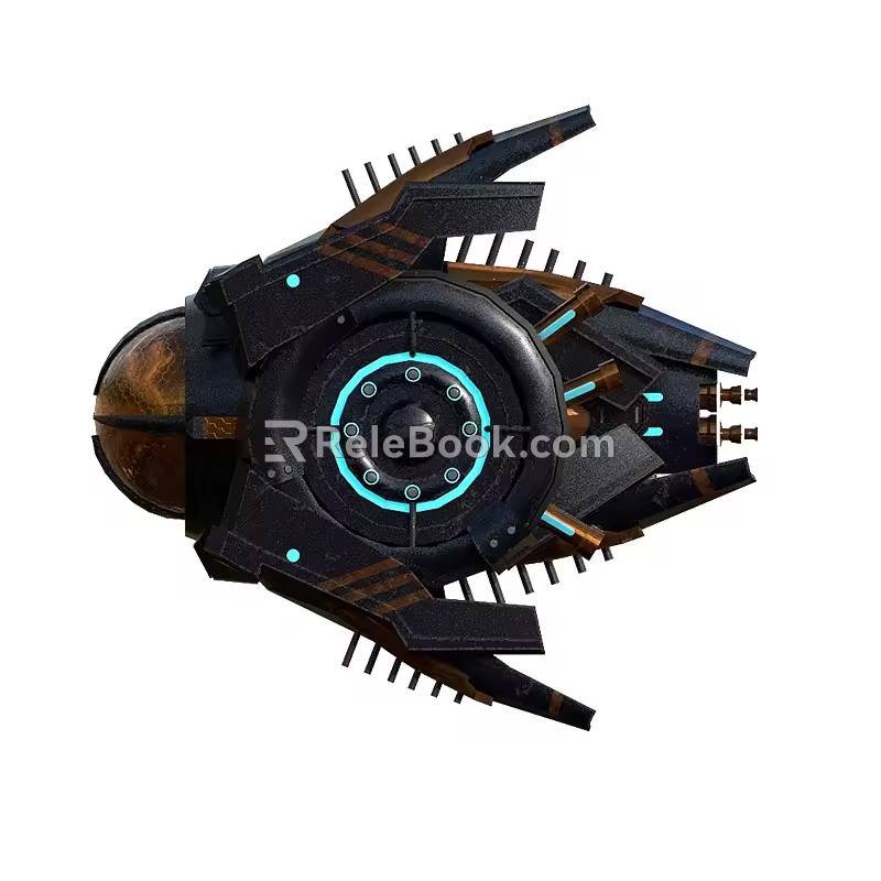 Sci-fi Fighter Sci-fi Fighter Luminous Machine 3d model