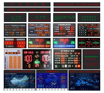 Modern electronic screen 3d model
