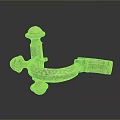 Decorative Brass Cabinet Handle with Intricate Engraved Patterns for Furniture Doors
