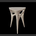 Modern Leisure Chair With Transparent Acrylic Material And Unique Hollow Design