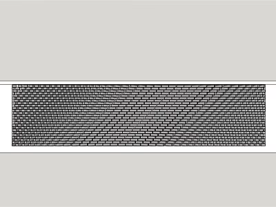 Modern Feature Wall Design With Interlocking Brick Texture And Minimalist Style 3d model