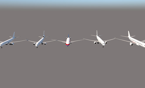 modern aircraft 3d model