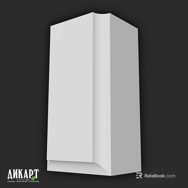 White Component Structure With Modern Design And Clean Lines For Interior Use 3d model 