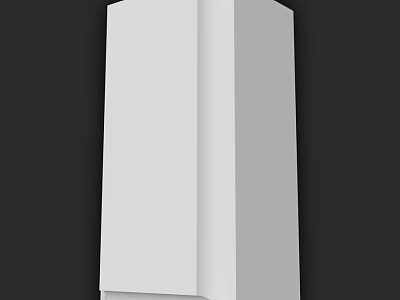 White Component Structure With Modern Design And Clean Lines For Interior Use 3d model