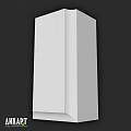 White Component Structure With Modern Design And Clean Lines For Interior Use