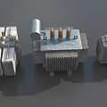 Industrial Power Transformers With Heat Sinks Terminal Posts And Control Meters