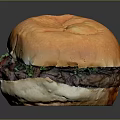 Delicious Grilled Beef Burger With Golden Brown Bun And Fresh Lettuce