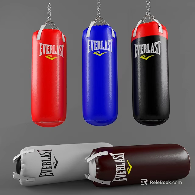 Everlast High Quality Sports Equipment Punching Bags With Various Colors For Training 3d model 