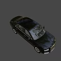 Black Luxury Sedan with Sleek Body Lines Chrome Accents and Premium Wheels