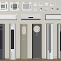 Stylish Modern Air Conditioner Fans With Wall Mounted And Standing Designs For Home