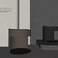 AnaRoque bedside table drawer 3d model
