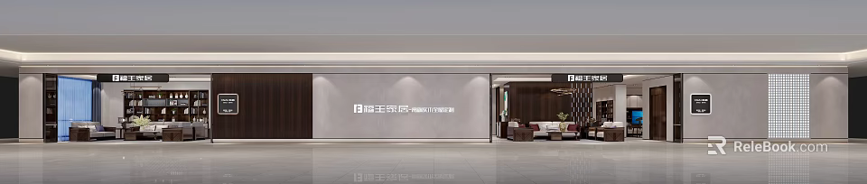 Tenwang Home Furnishing Rattan Art Home Furnishing Specialty Store With Modern Interior Design 3d model 