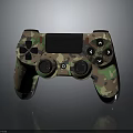 Camouflage Pattern Game Controller Modern Electronic Device With Ergonomic Design