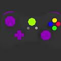 Vibrant Colored Buttons Game Controller Electronic Device For Home Gaming