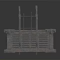 Sturdy Industrial Metal Grid Frame Equipment With Vertical Bars And Horizontal Grids