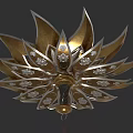 Hidden Weapon Lotus Weapon New Buddha Anger Tang Lotus Tangmen Hidden Weapon Realistic Dart Hidden Weapon Cold Weapon Lotus Hidden Weapon 3d model