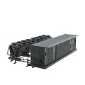 Camouflage box distribution box black shell refrigerator compressor high voltage substation transformer industrial small base station 3d model