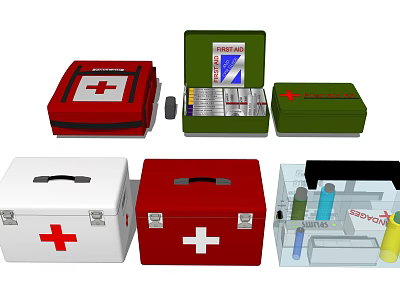 Modern Medicine Box Medical Box 3d model