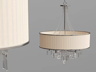 Modern Chandelier Fabric Chandelier 3d model