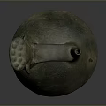 Ancient Bronze Vessel With Decorative Handle And Stable Base For Daily Use 3d model