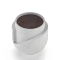 Modern White Textured Vase With Spiral Wrapped Design And Smooth Base