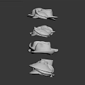 Modern hat various hats 3d model