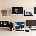Desktop Computer Apple Computer All-in-One Computer Audio Notebook Computer Office Computer Apple 3d model