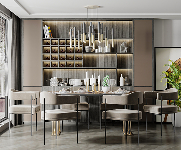 Modern Restaurant 3d model