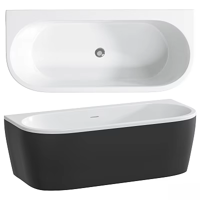 Sleek Modern Bathtub Designs With Freestanding And Built In Variations 3d model