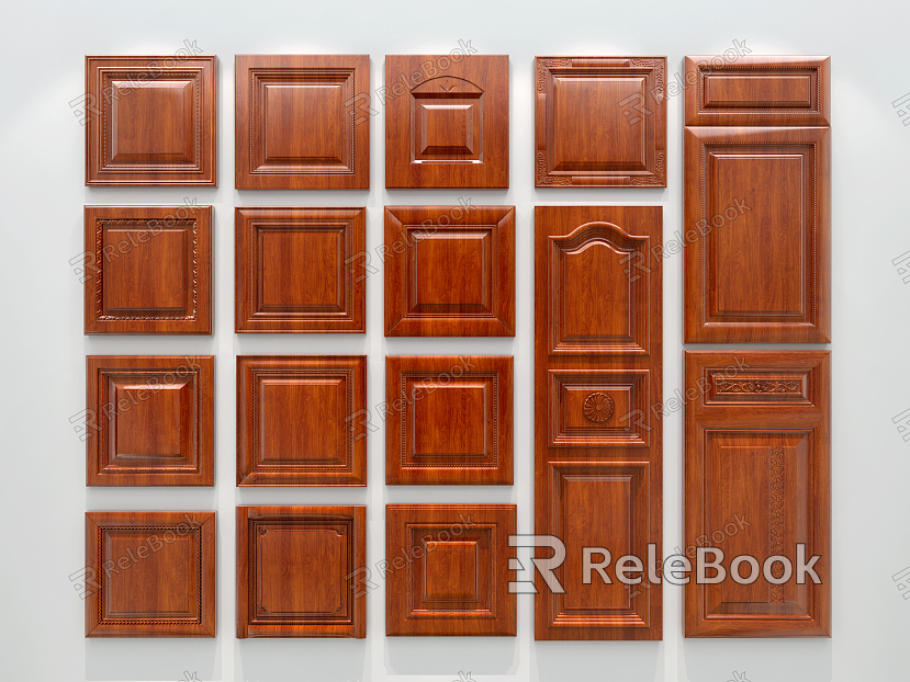 American Style Wall Panel Complex Door Panel model