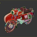 Industrial Style Motorcycle Postman Motorcycle Three-wheeled Motorcycle Classic Motorcycle Retro Motorcycle Classic Motorcycle 3d model