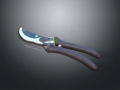 Industrial Pruning Shears Featuring Sharp Steel Blade and Comfortable Grip for Industrial Applications 3d model