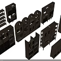 Wooden Storage Shelves With Various Styles And Open Structures For Home Organization
