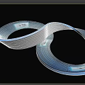 Industrial Equipment Blue Flexible Illuminated Strip With Ring Shape And Icon Markers