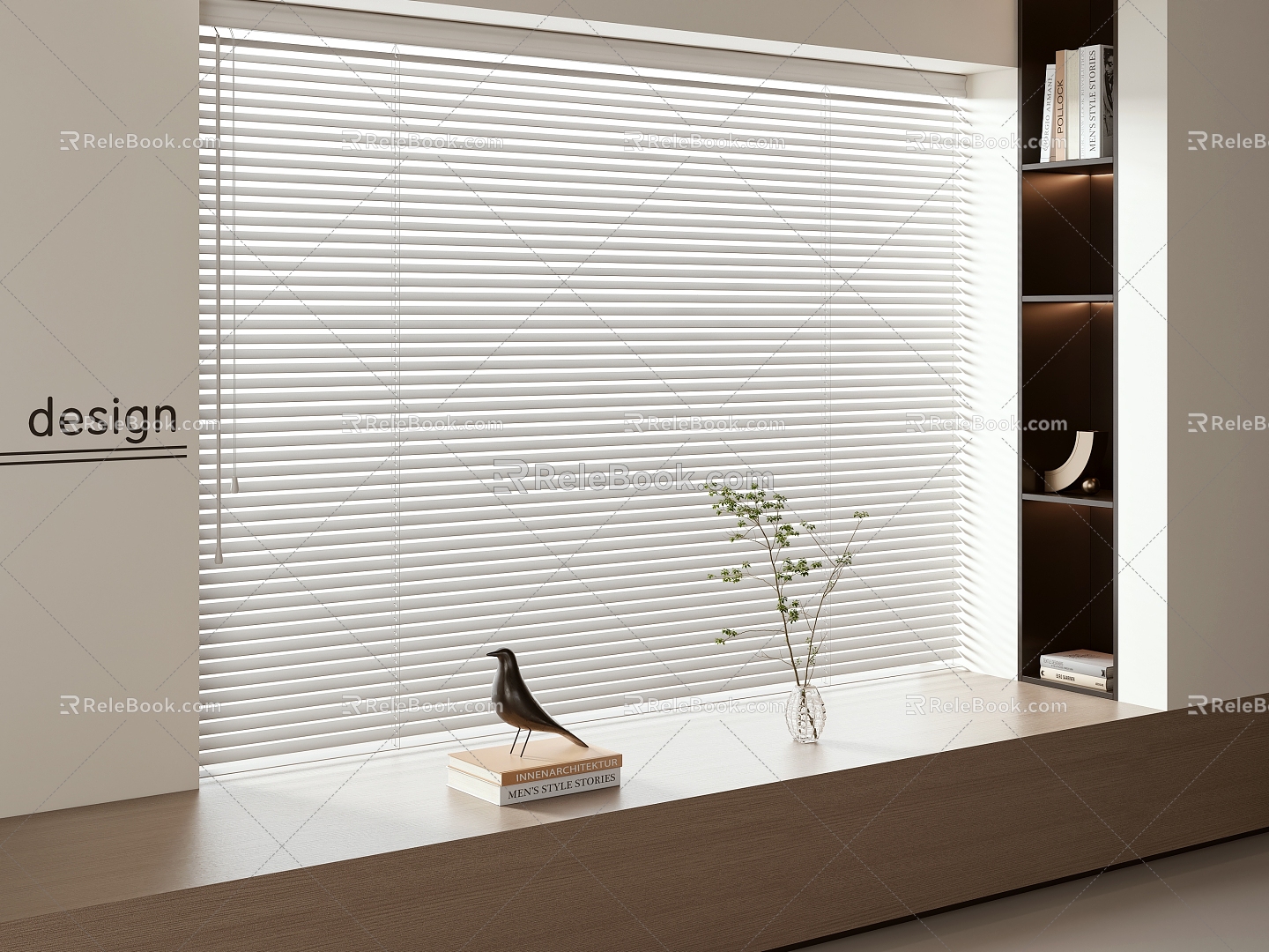 Modern venetian blinds 3d model