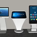 Inquiry machine all-in-one machine self-service machine ticket picking machine numbering machine advertising machine self-service machine terminal machine 3d model