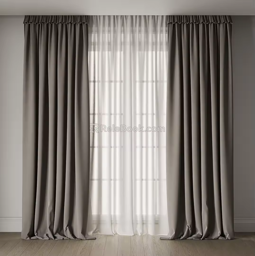 Curtains 3d model