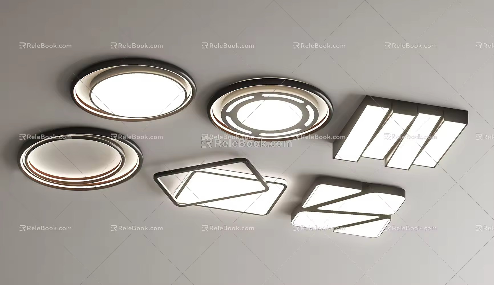 modern ceiling lamp 3d model