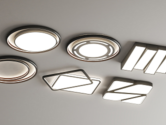 modern ceiling lamp 3d model