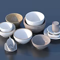 Modern Elegant Dinnerware Set with Bowls Plates and Cups for Home Kitchen Dining Table