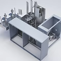 Industrial Equipment With Metal Frame And Precision Mechanical Components