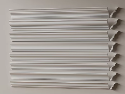 Various Styles Of Decorative Gypsum Cornice Molding For Interior Design Projects 3d model