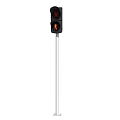 Outdoor Traffic Signal Light with Red Yellow Green Lamps and Control Button