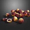 Nectarine fruit 3d model