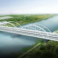 Landscape Bridge 3d model