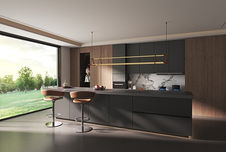 Italian Open Kitchen 3d model